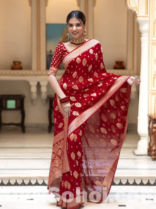 Dhu Priyanka Sharee with Blouse Piece